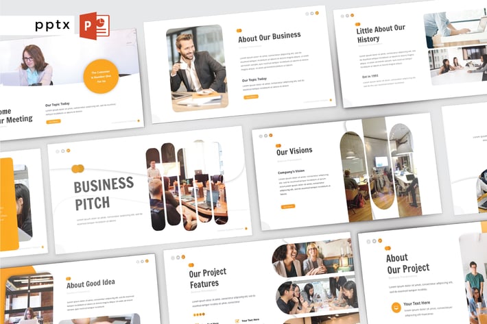 BUSINESS PICTH - Powerpoint  V305