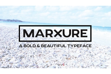 MARXURE - A Bold Headline Typeface + Web Fonts