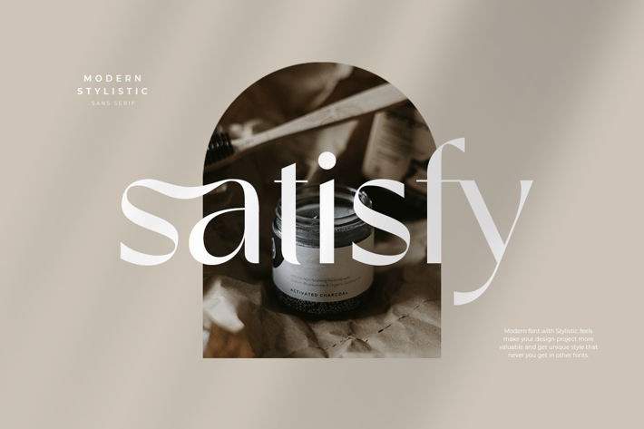 satisfy - modern stylistic sans serif