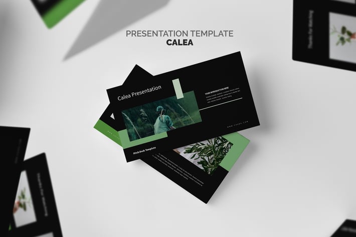 Calea : Green Color Tone Pitch Deck Powerpoint
