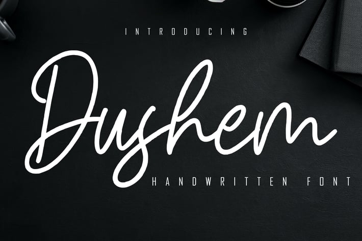 Dushem Handwritten Script