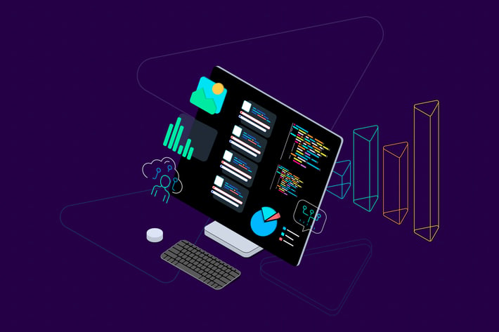 Blockchain Platform Isometric Illustration 16