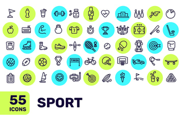 Set of sports icons