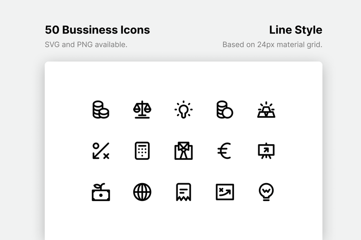 Business and Finance Line Icons