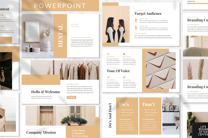 Hestal - Brandbook Powerpoint Template