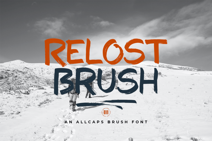 Relost Brush - A Wild Brush Font
