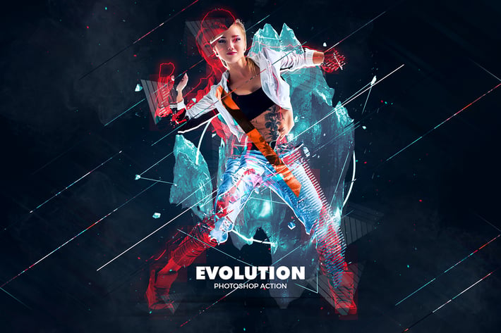 Evolution Photoshop Action