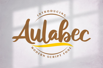 Aulabec | Modern Script Font