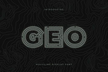Geo - Multiline Display Font