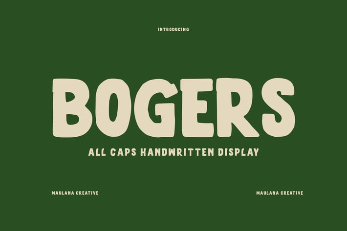 Bogers Sans Serif Display Font