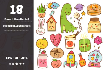 Kawaii Doodle Set