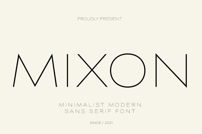 Mixon Beautiful Advertisement Font