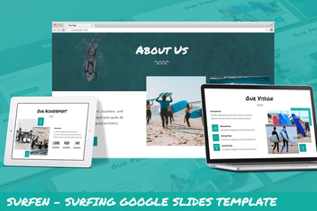 Surfen - Surfing Google Slides Template