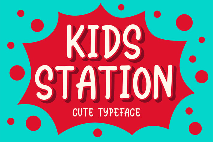 Kids Station - Cute Typeface