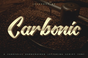 Carbonic | Handcrafted Lettering Script Font