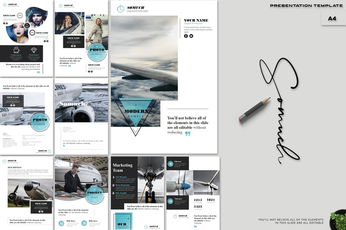 Somuch - A4 Powerpoint Template
