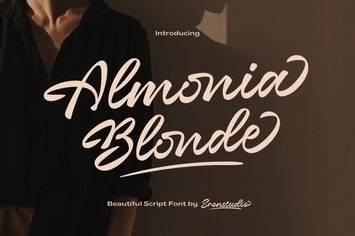 Almonia Blonde - Bold Script Font