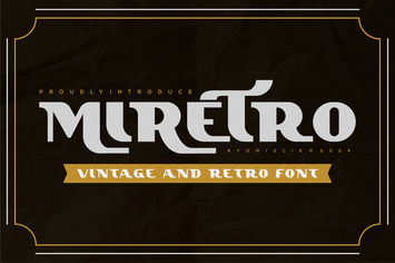 Miretro - Vintage And Retro Font