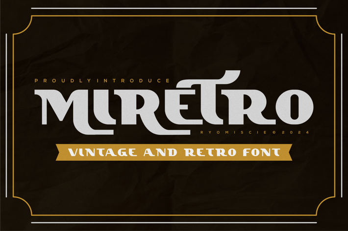 Miretro - Vintage And Retro Font
