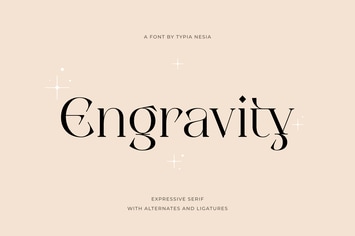 Engravity - Modern Expressive Elegant Serif
