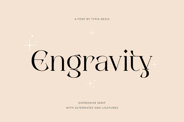 Engravity - Modern Expressive Elegant Serif