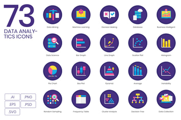 Big Data & Analytics Icons
