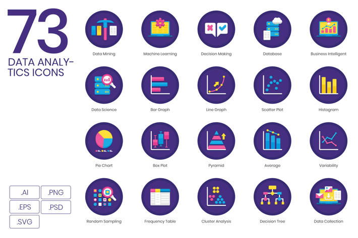 Big Data & Analytics Icons