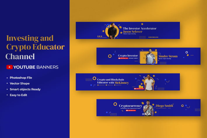 Cryptocurrency Youtube Banners