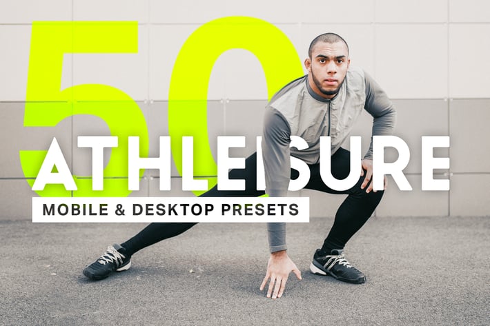 50 Athleisure Lightroom Presets and LUTs