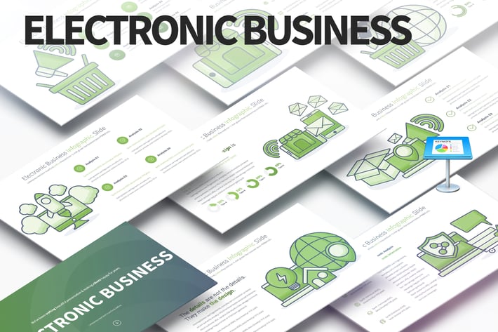 Electronic Business - Keynote Infographics Slides