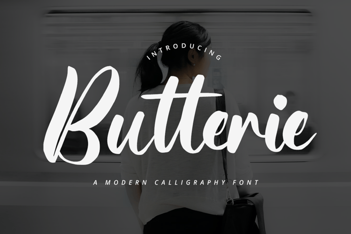 Calligraphy Font - Butterie