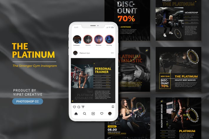 Fitness and Gym Instagram Feed / Post