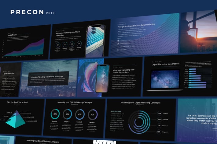 Precon - Tech Business Powerpoint Template