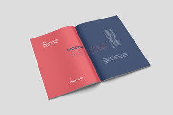 Open A4 Brochure Mockup