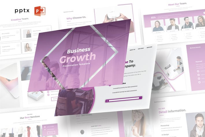 BUSINESS GROWTH - Powerpoint V467