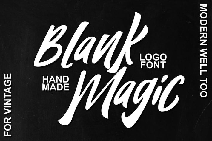 Blank Magic Logotype Font
