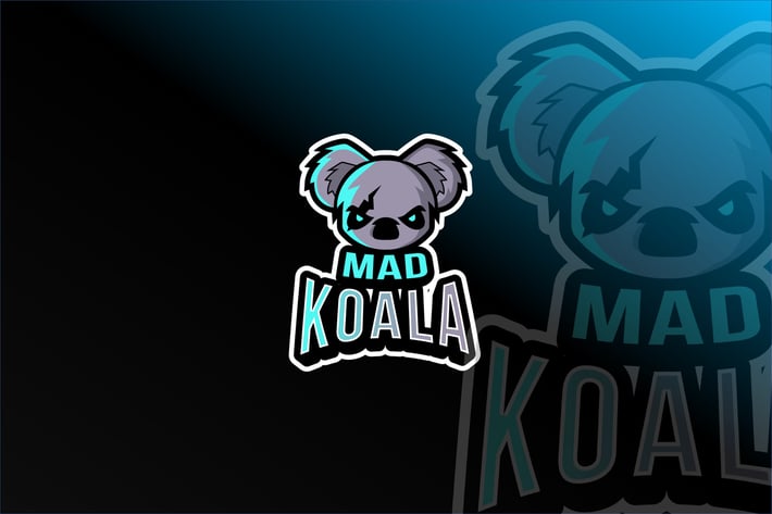 Mad Koala Esport Logo Template