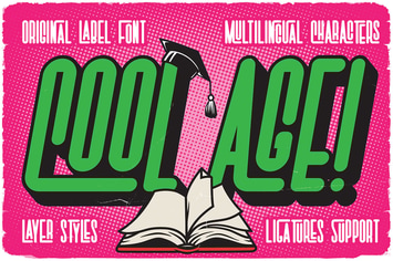 Cool Age Ligature Label Font