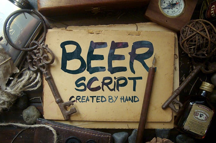 Beer Script Font