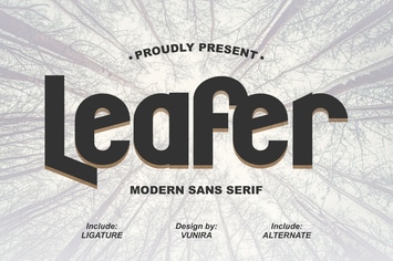 Leafer | Modern Sans Serif Font