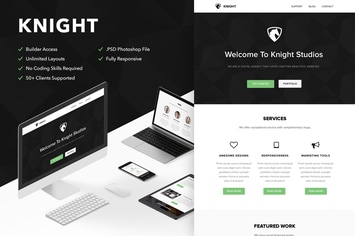 Knight - Responsive Email + Themebuilder Access