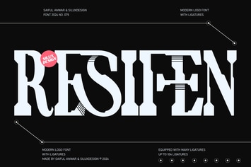 Resifen|Modern Logo Font