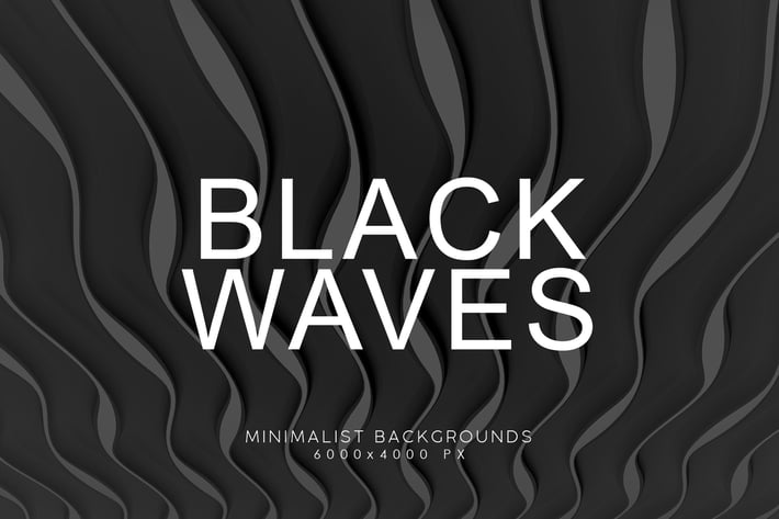Black Minimalist Wave Backgrounds 4