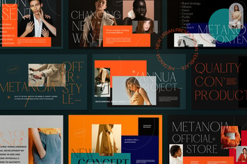 Metanoia - Lookbook Fashion Powerpoint Templates