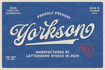 Yorkson - Script Logotype Font