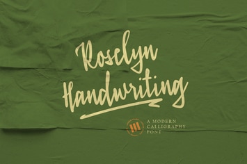 Roselyn Handwriting - An Organic Script Font