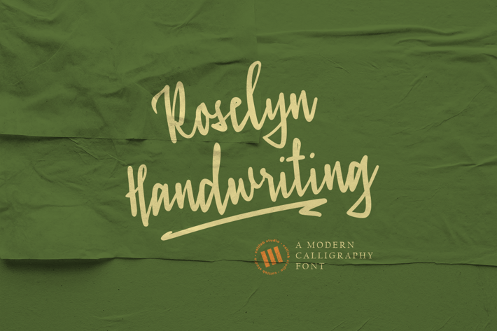 Roselyn Handwriting - An Organic Script Font