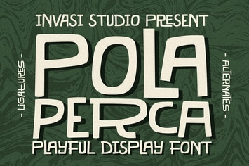 Pola Perca - Playful Tiki Font 