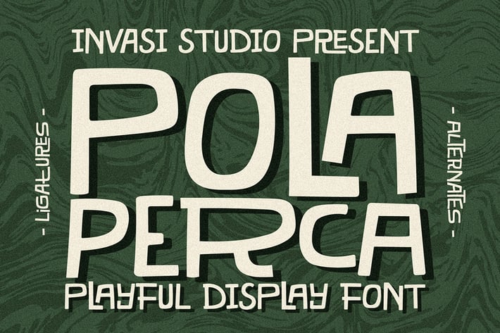 Pola Perca - Playful Tiki Font 