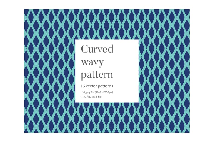 Curved wavy pattern